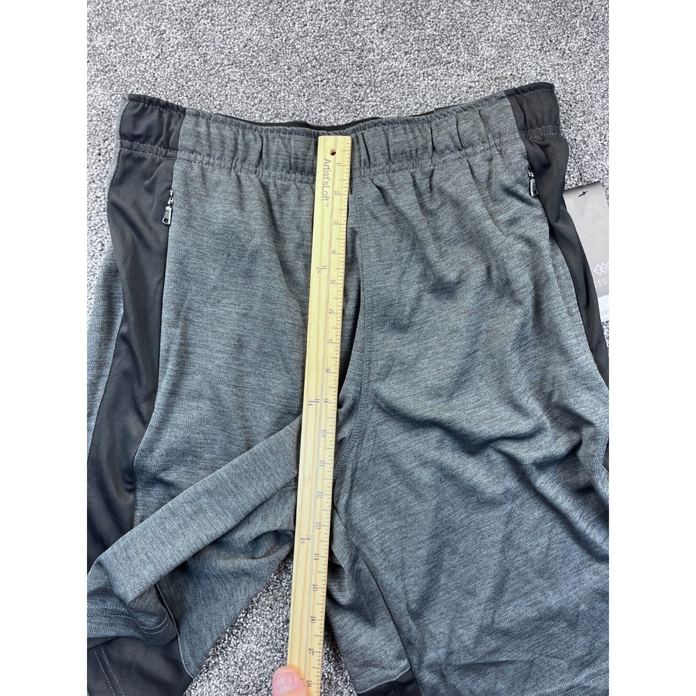Legend Shorts Mens M Performance Active Fit Elastic Smoke Heather Waist Gray NWT - Picture 8 of 12